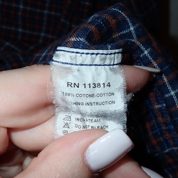 Billy Reid Standard Cut Plaid Button Up Shirt Size M - Picture 4 of 9